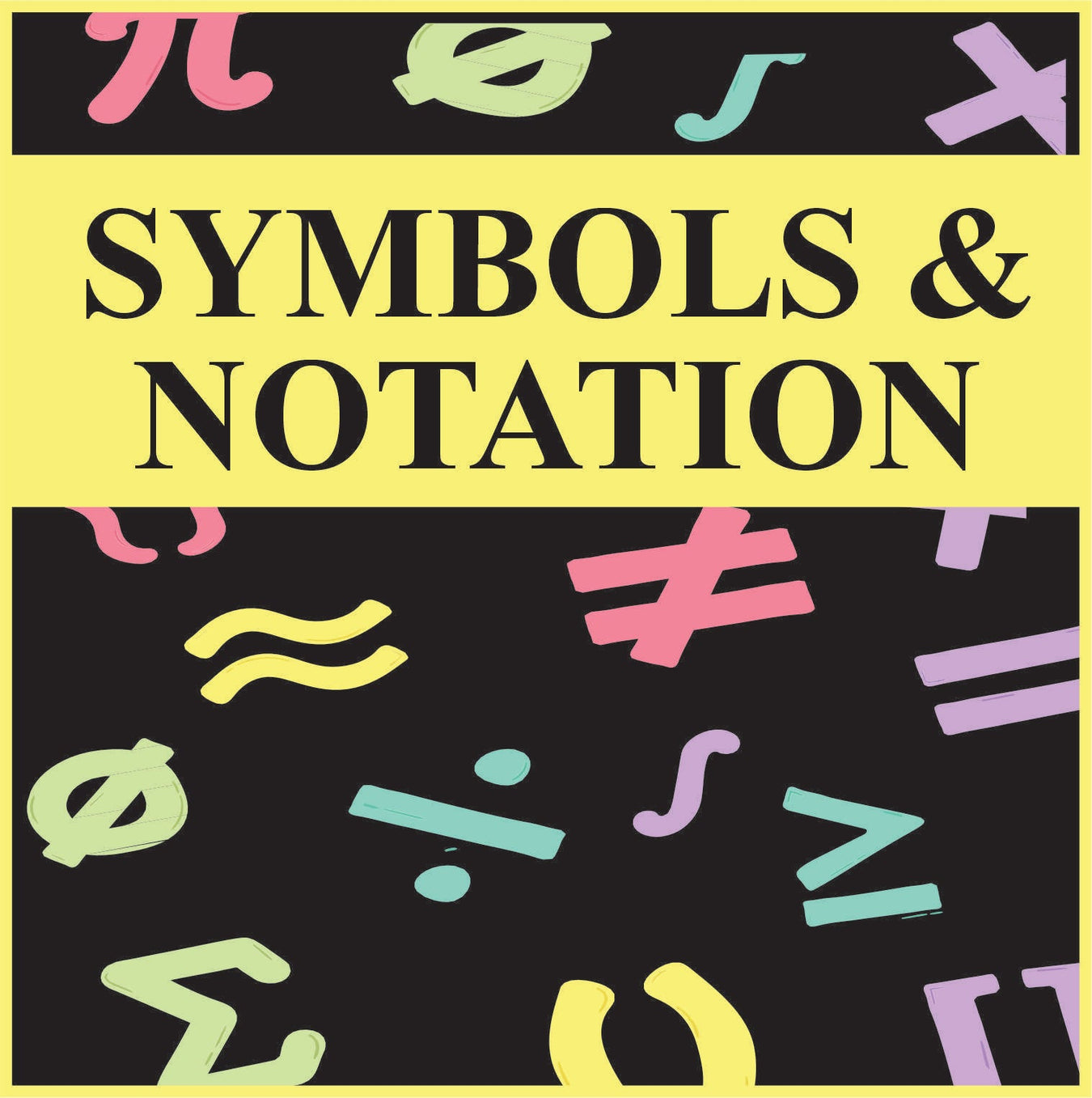 SYMBOLS AND NOTATIONS-view products