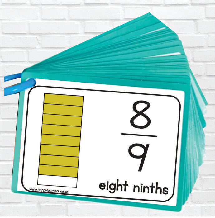 Flashcards: Fractions A5 size