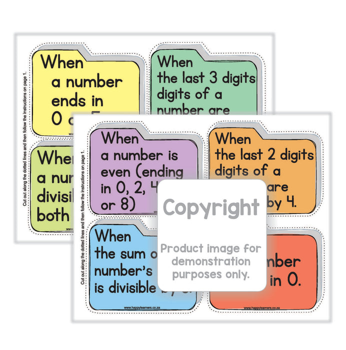 Division Hints -useful tips and rules for division