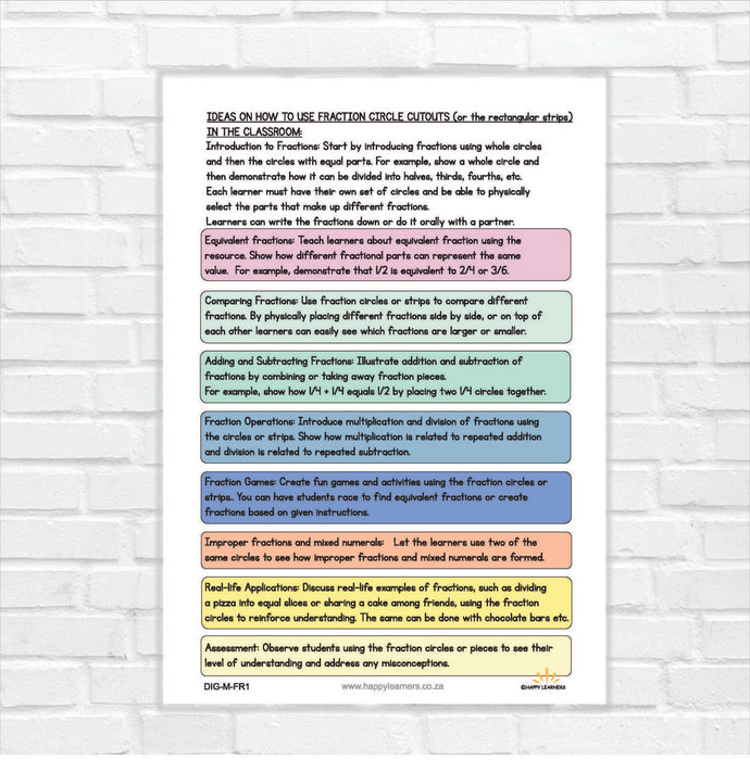 Printable Circles & Rectangles for Teaching Fractions