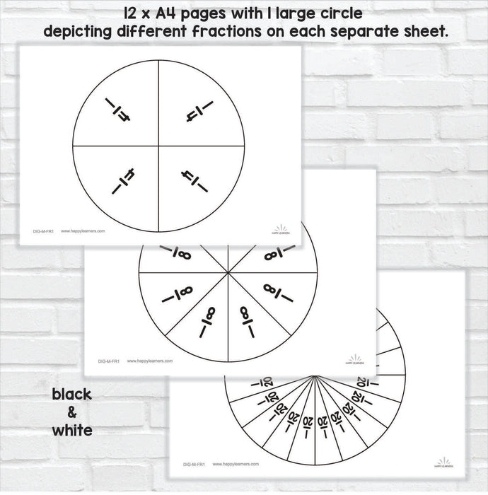 Printable Circles & Rectangles for Teaching Fractions