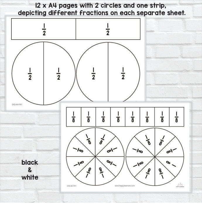 Printable Circles & Rectangles for Teaching Fractions