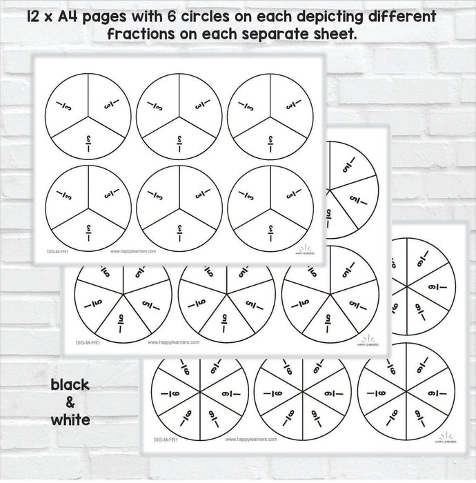 Printable Circles & Rectangles for Teaching Fractions