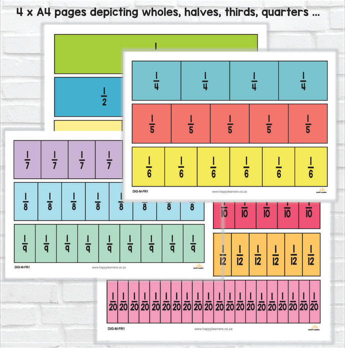 Printable Circles & Rectangles for Teaching Fractions