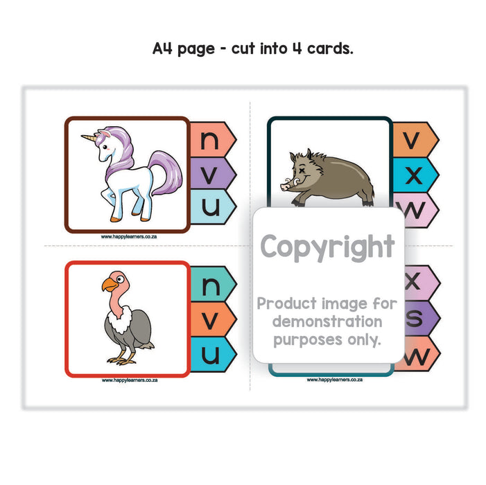 Peg Cards - matching beginning sounds and pictures