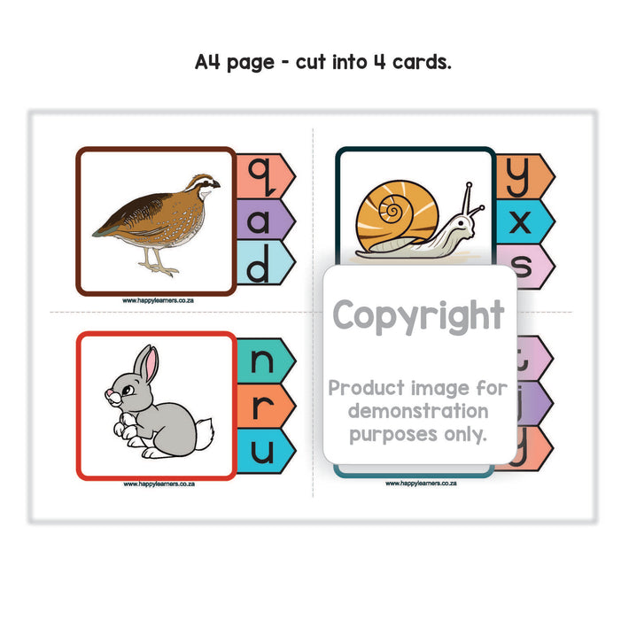 Peg Cards - matching beginning sounds and pictures